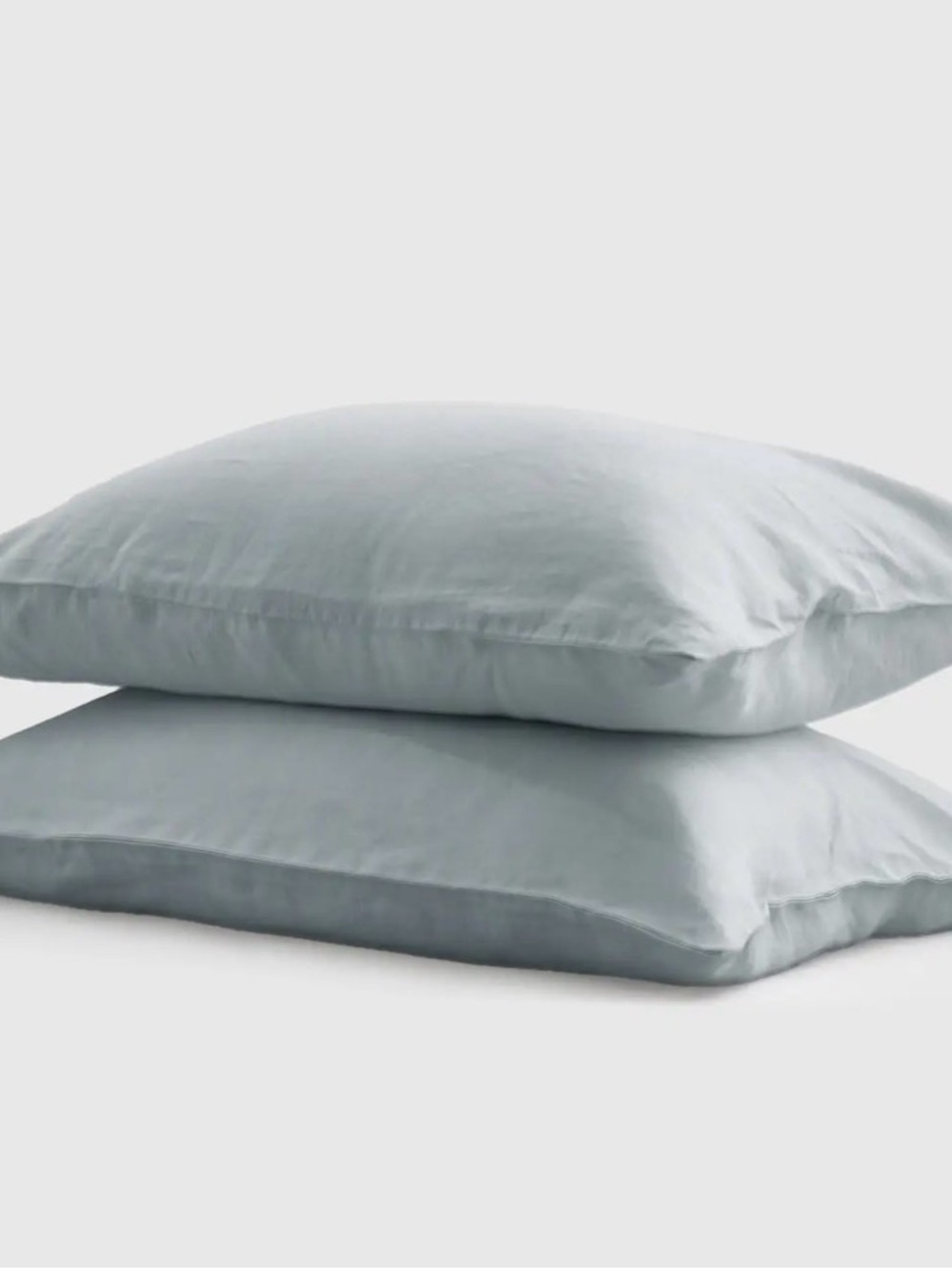 Quince European 100% linen Pillowcase Set 
King Mist color ( #SKULB49129)